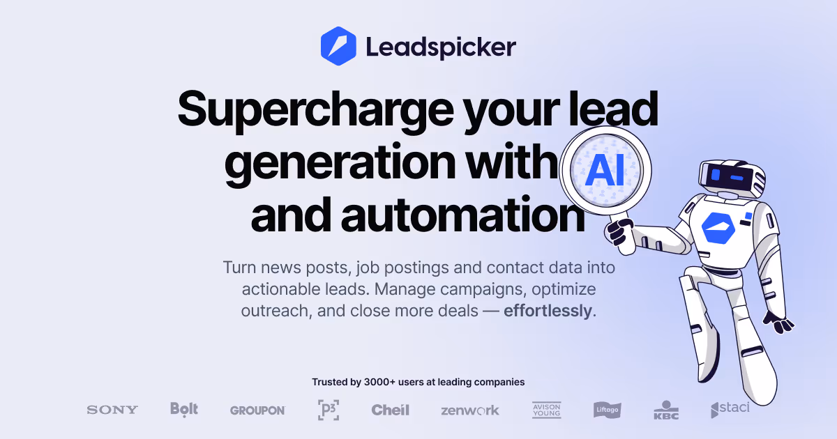 The business software directory, Research.com, has honored Leadspicker for its innovative approach to automating lead generation and outreach. This accolade reflects the platform’s remarkable ability to streamline sales workflows, increase engagement rates, and save valuable time and resources for sales teams worldwide. Read the full review now!